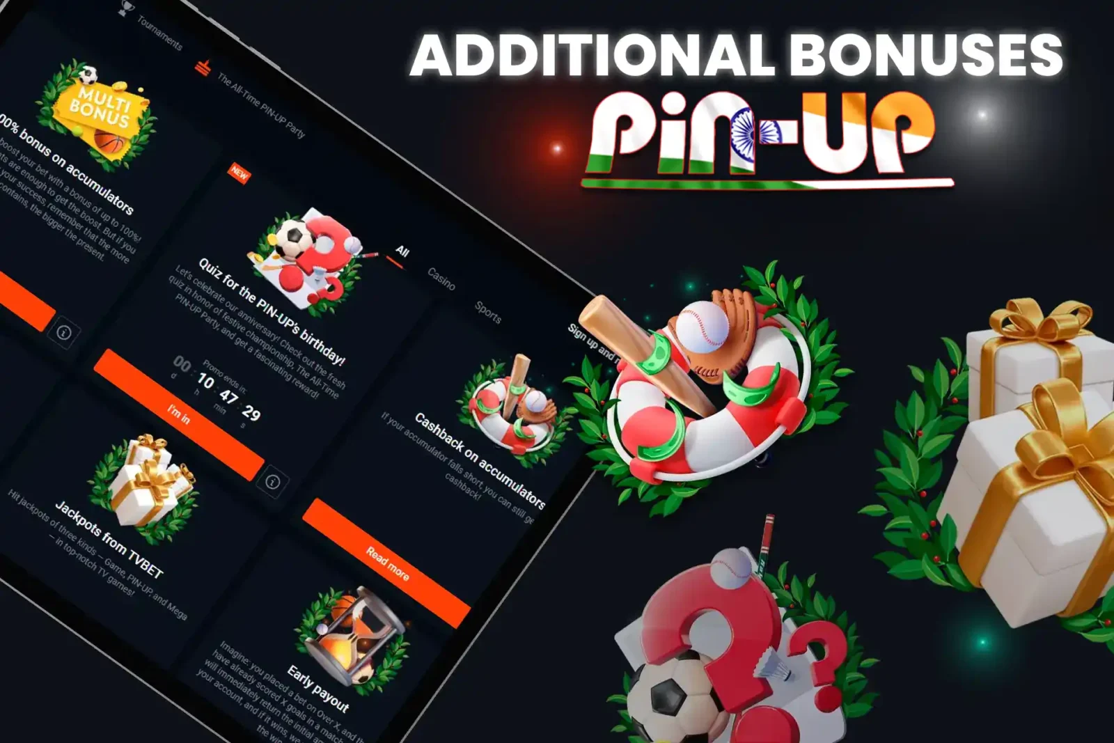 Check out other bonuses from Pin Up